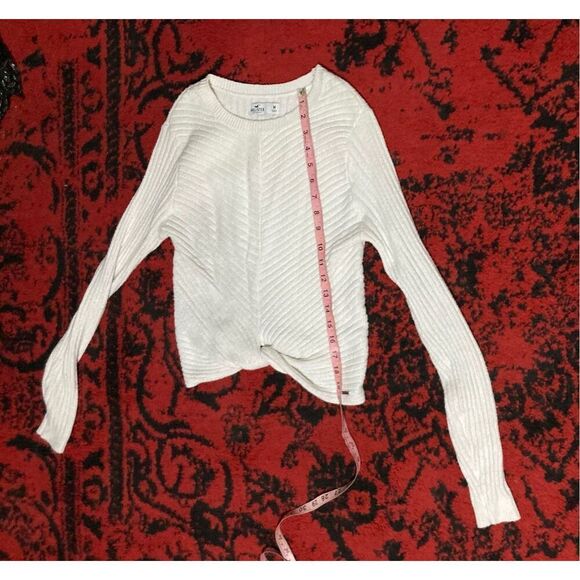 Womens Hollister White Sweater SZ M Super Soft Medium - Picture 4 of 16